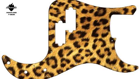 Design Pickguard - Leopard - P-Bass