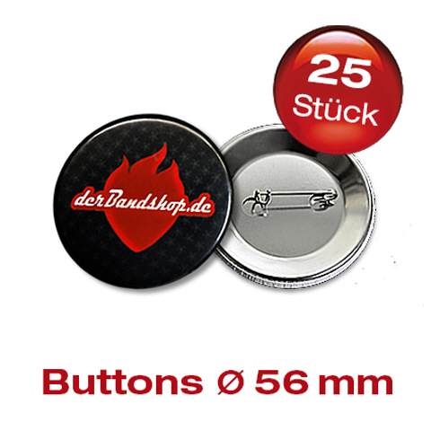 25 Button - 56 mm Rund dein Motiv