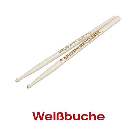 Drumsticks Premium Weißbuche graviert