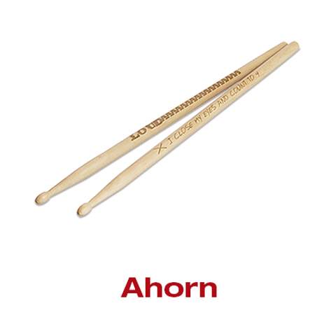 Drumsticks Ahorn bedruckt