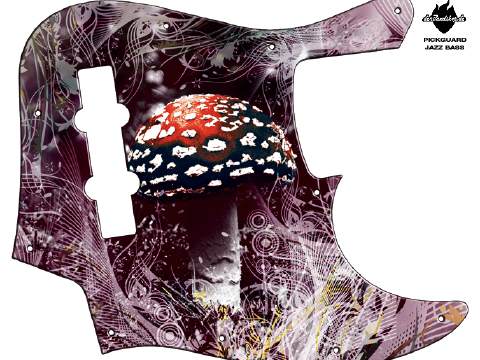 Design Pickguard - Mushroom - Jazz Bass