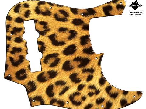 Design Pickguard - Leopard - Jazz Bass
