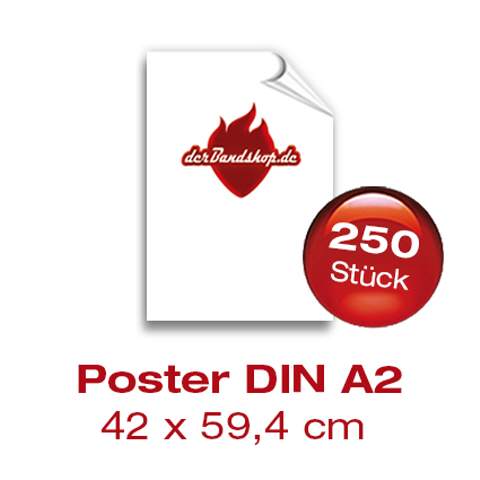 Bandposter DIN A2 - 250 Stück