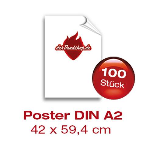 Bandposter DIN A2 - 100 Stück