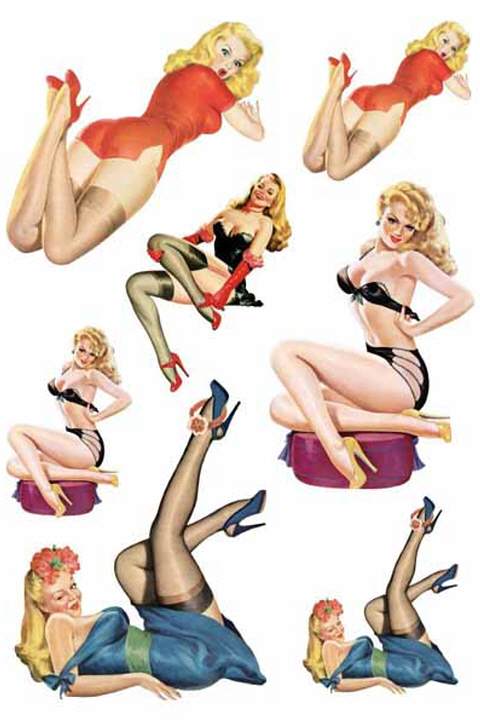 Waterslide Decal - Pin-Up Sexy 5