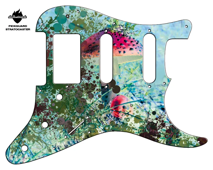 Design Pickguard Stratocaster – Forest – Pickguard aus Acryl mit rückseitigem Fotodruck