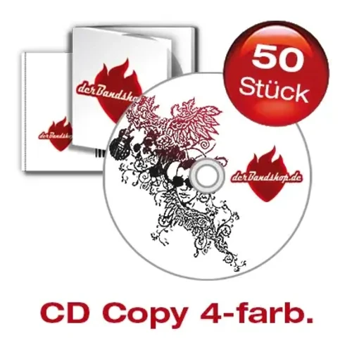 50 CD´s mit 4 farbigem Labeldruck