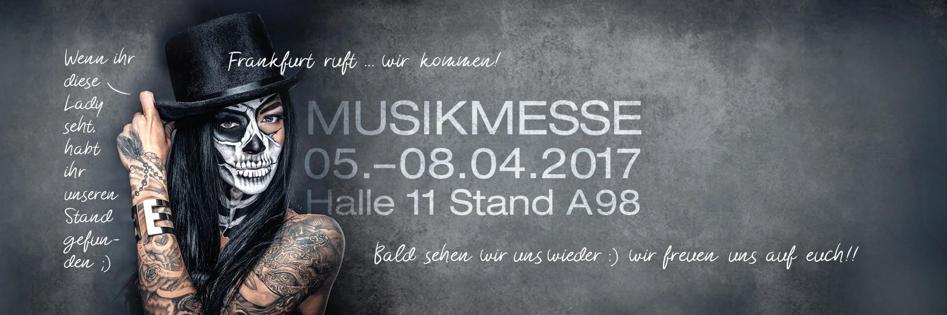 Bandshop GmbH auf der Musikmesse Frankfurt – Frankfurt ruft … wir kommen! Bald sehen wir uns wieder