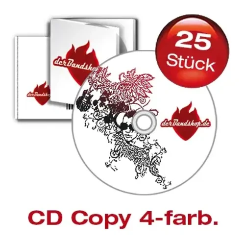 25 CD´s mit 4 farbigem Labeldruck