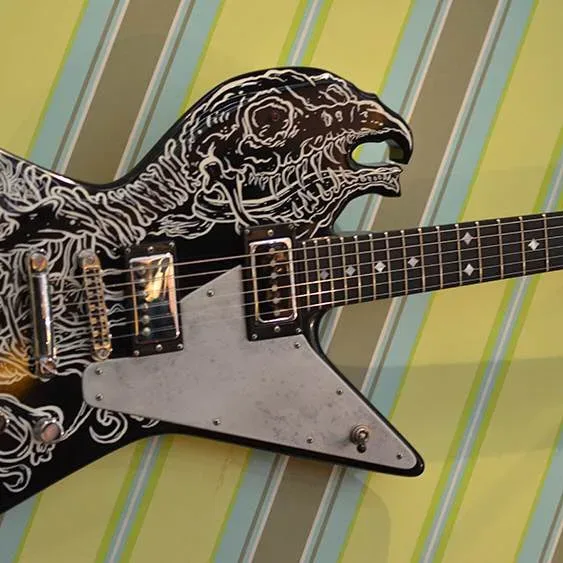 Bandshop GmbH auf der Musikmesse Frankfurt – Gitarre mit Tierkopf-Design