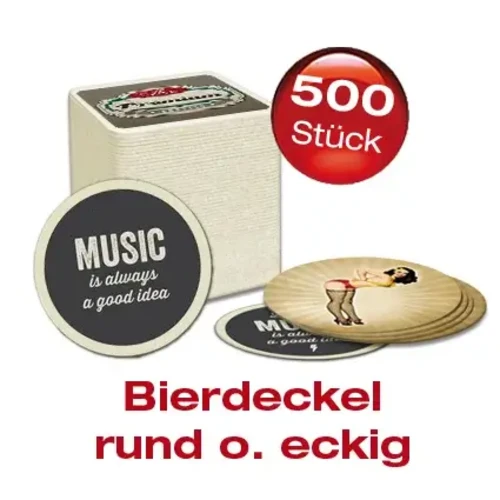 Bierdeckel 500 Stück