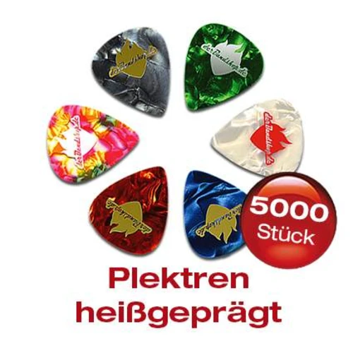 5000 Delrin Plektren heißgeprägt