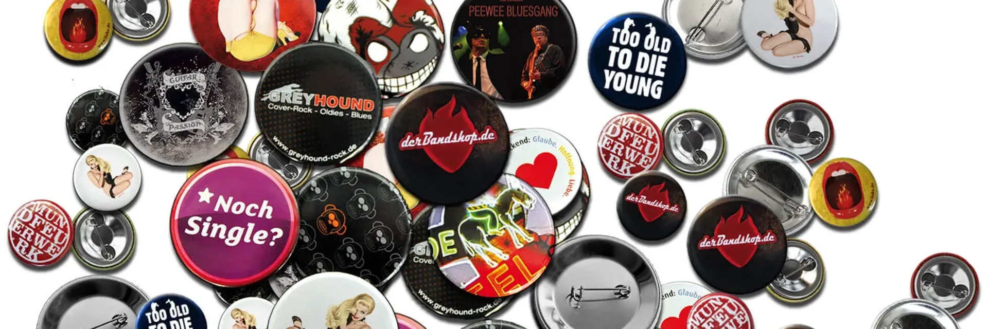 Buttons bedrucken lassen – Bandshop