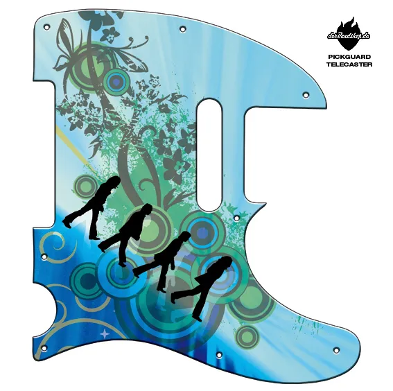 Design Pickguard Telecaster – Abbey Road – Pickguard aus Acryl mit rückseitigem Fotodruck