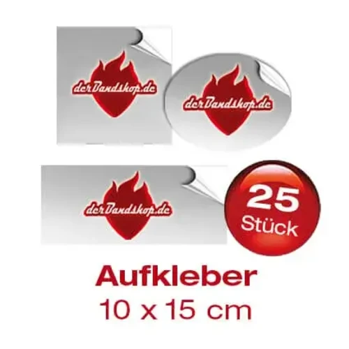 25 Bandaufkleber 10 x 15 cm