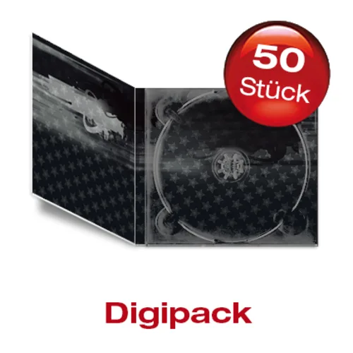 CD Digipack Klapphülle 2-teilig – 50 Stück
