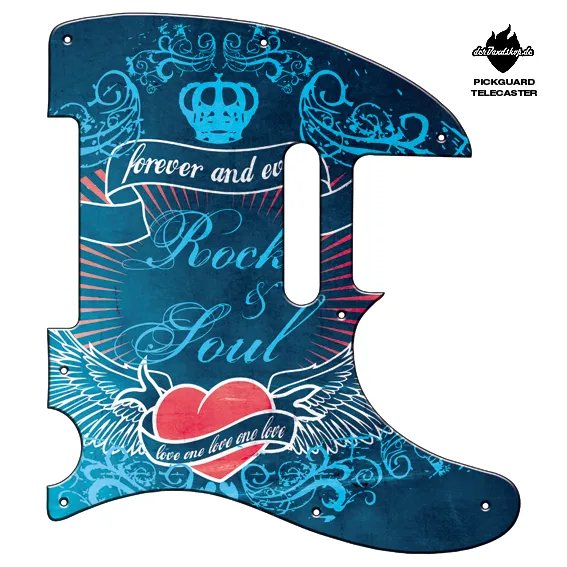 Design Pickguard Telecaster – Forever – Pickguard aus Acryl mit rückseitigem Fotodruck