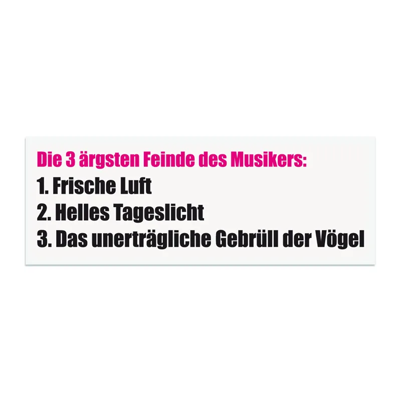 Die 3 Feinde des Musikers