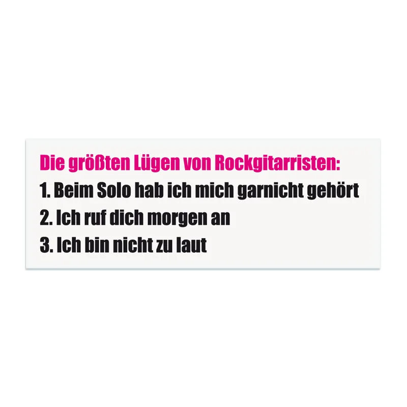 Die größten Lügen von Rockgitarristen