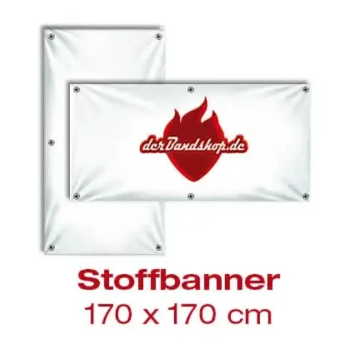 Stoffbanner 170 x 170 cm