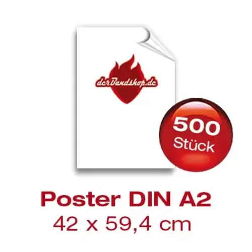 Bandposter DIN A2 - 500 Stück