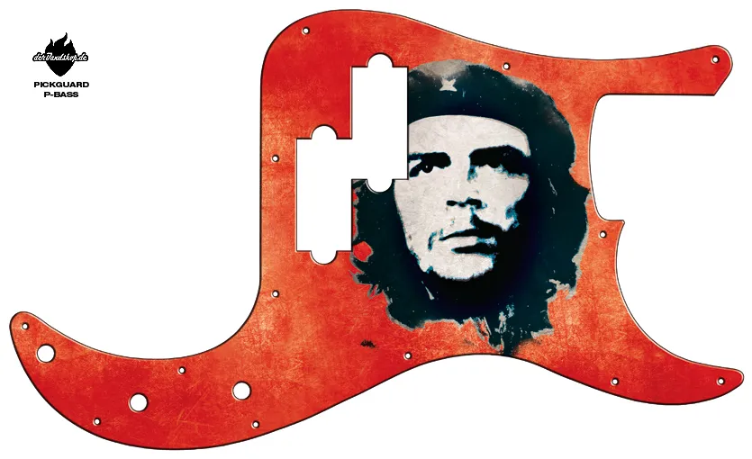 Design Pickguard P-Bass – Che – Pickguard aus Acryl mit rückseitigem Fotodruck
