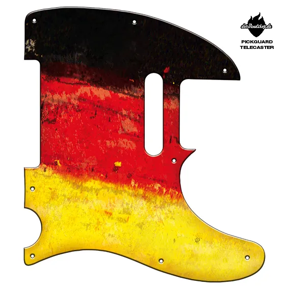 Design Pickguard Telecaster – Flag Germany – Pickguard aus Acryl mit rückseitigem Fotodruck