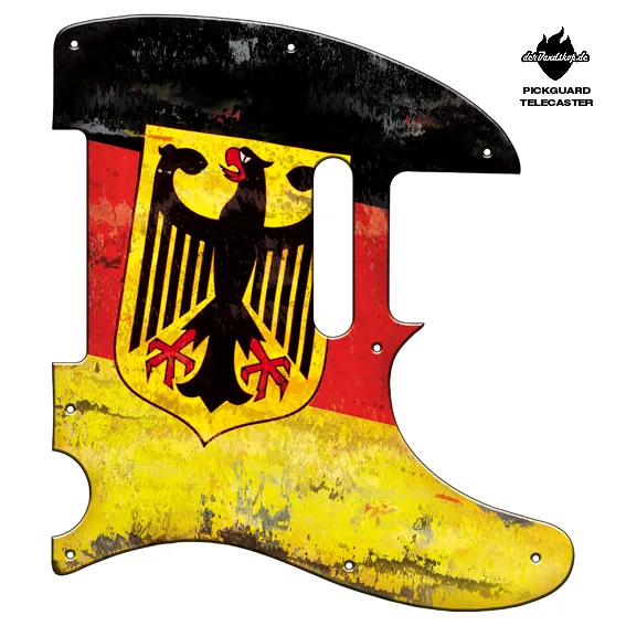 Design Pickguard Telecaster – Flag German Eagle – Pickguard aus Acryl mit rückseitigem Fotodruck