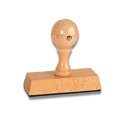 Holzstempel aus Buchenholz mit eigenem Motiv, 6 × 2,4 cm