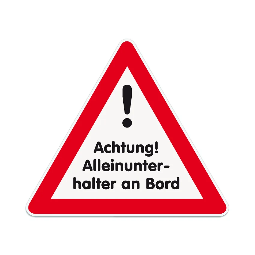 Achtung! Alleinunterhalter an Board! Music Sticker