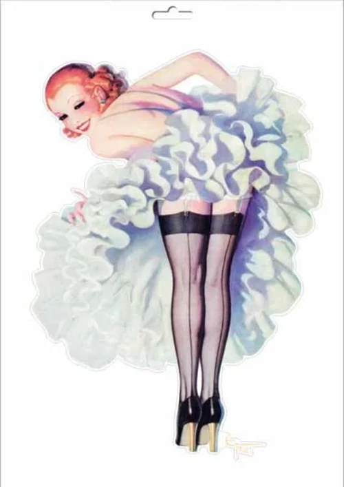 Art-Deco Aufkleber Pinup 9 – Pin-Up-Aufkleberbogen DIN A4 mit Art-déco-Pin-Ups