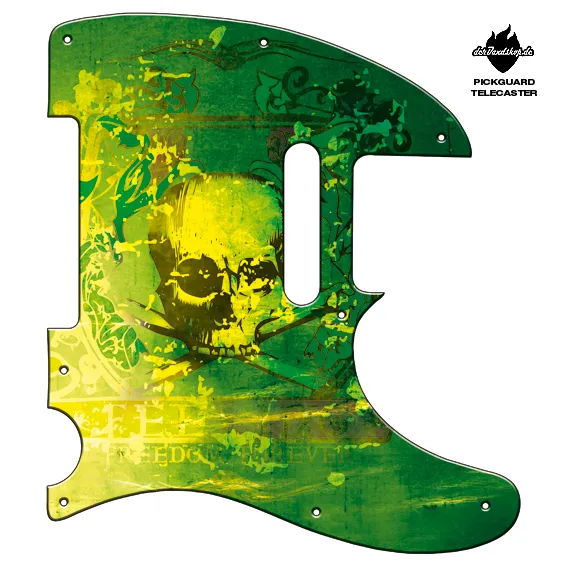 Design Pickguard Telecaster – Feeling Green – Pickguard aus Acryl mit rückseitigem Fotodruck