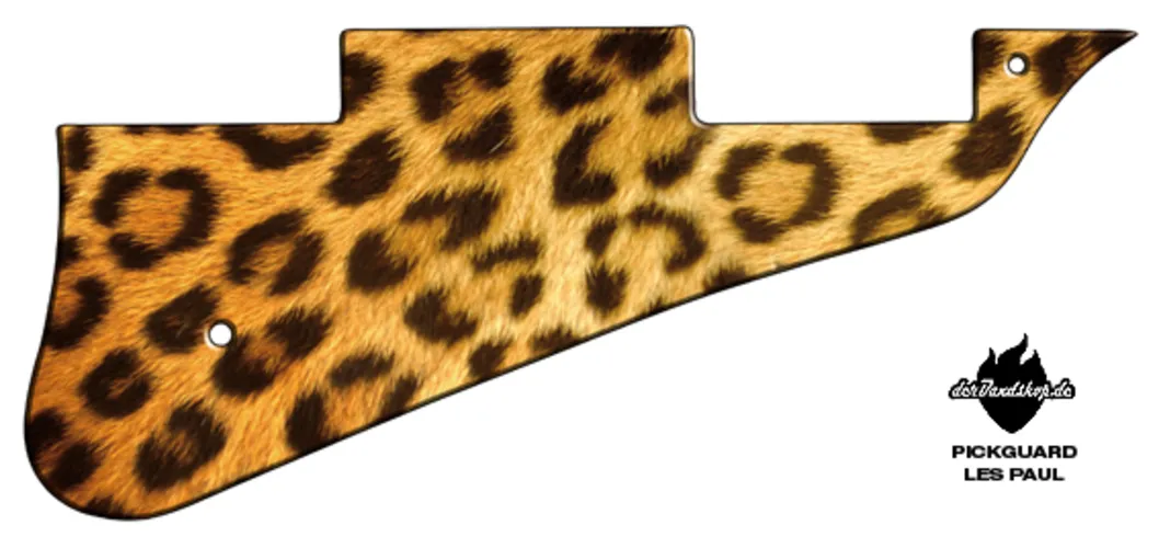 Design Pickguard Les Paul – Leopard – Pickguard aus Acryl mit rückseitigem Fotodruck